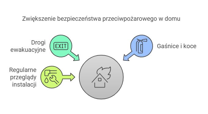 Zwiększenie bezpieczeństwa przeciwpożarowego w domu