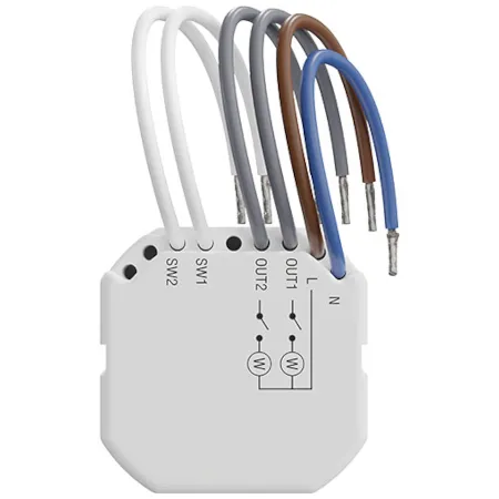 Sterownik dwukanałowy 230 V AC z&nbsp;pomiarem mocy, dopuszkowy ASW-220
