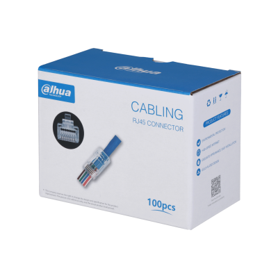 Wtyk przelotowy RJ45 100 szt. UTP CAT5E 3U Dahua