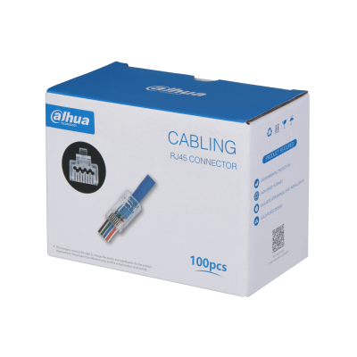 Wtyk przelotowy RJ45 100 szt. UTP CAT6 3U Dahua