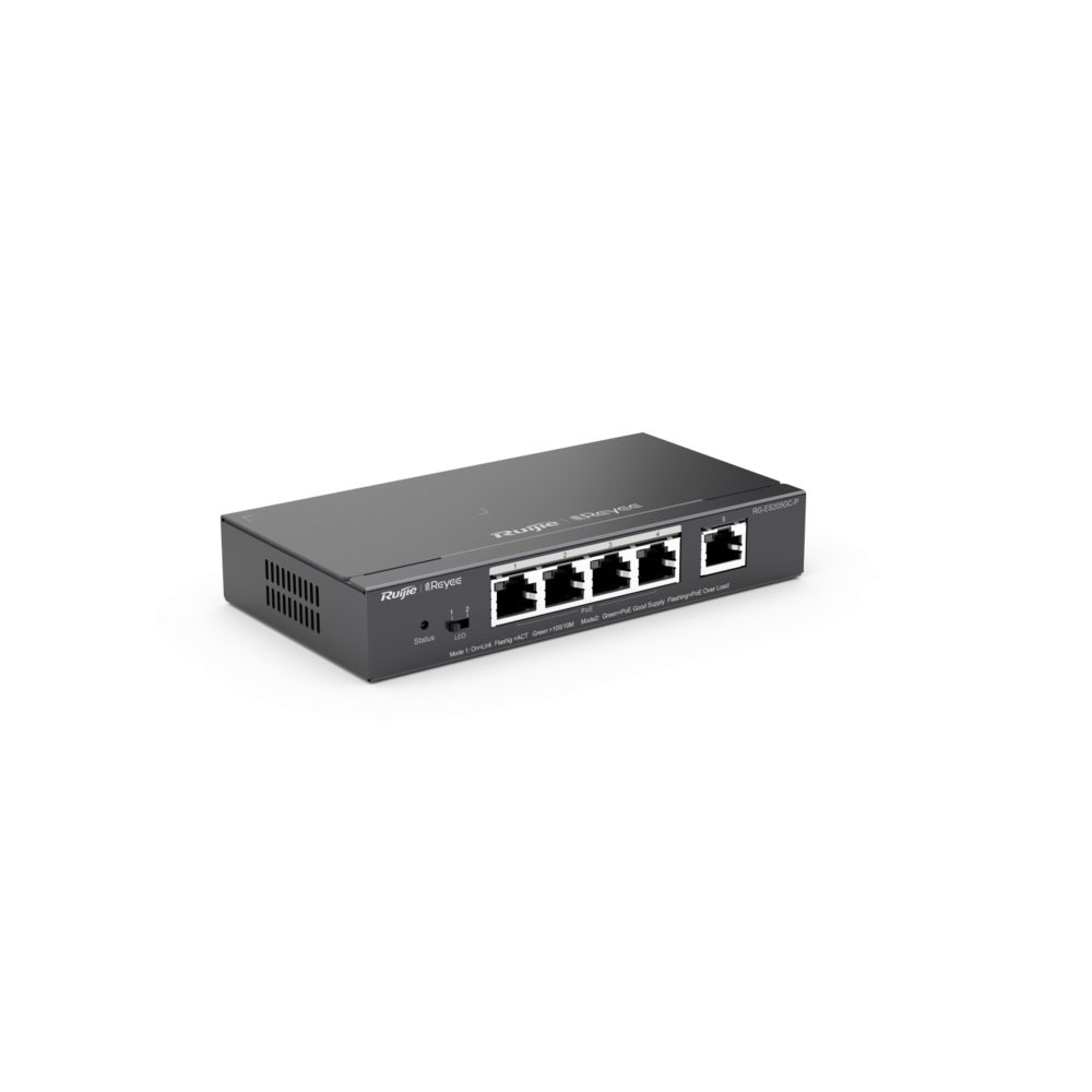 Switch gigabitowy 5-portowy PoE RG-ES205GC-P Reyee