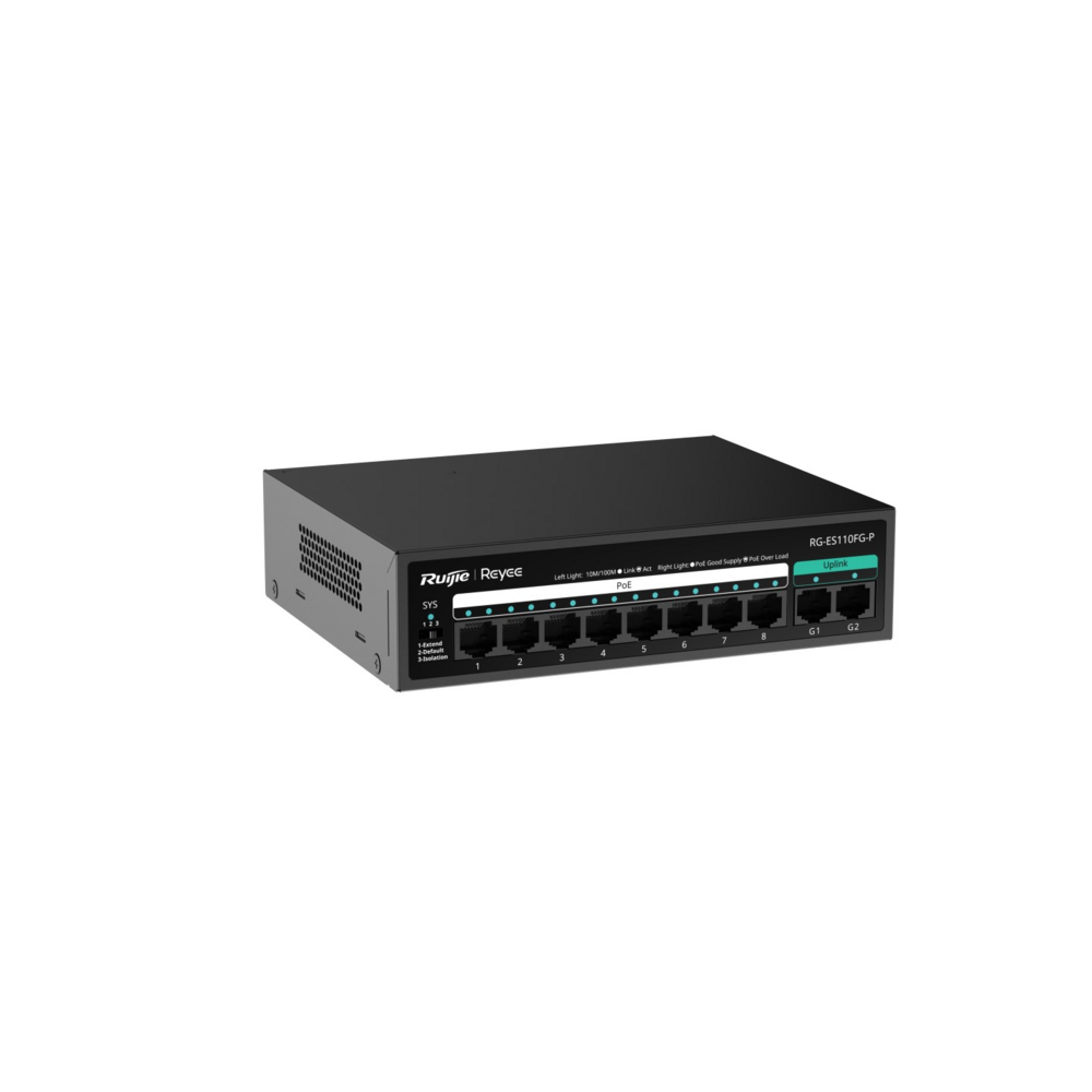 Switch POE 8+2 gigabit RG-ES110FG-P Reyee