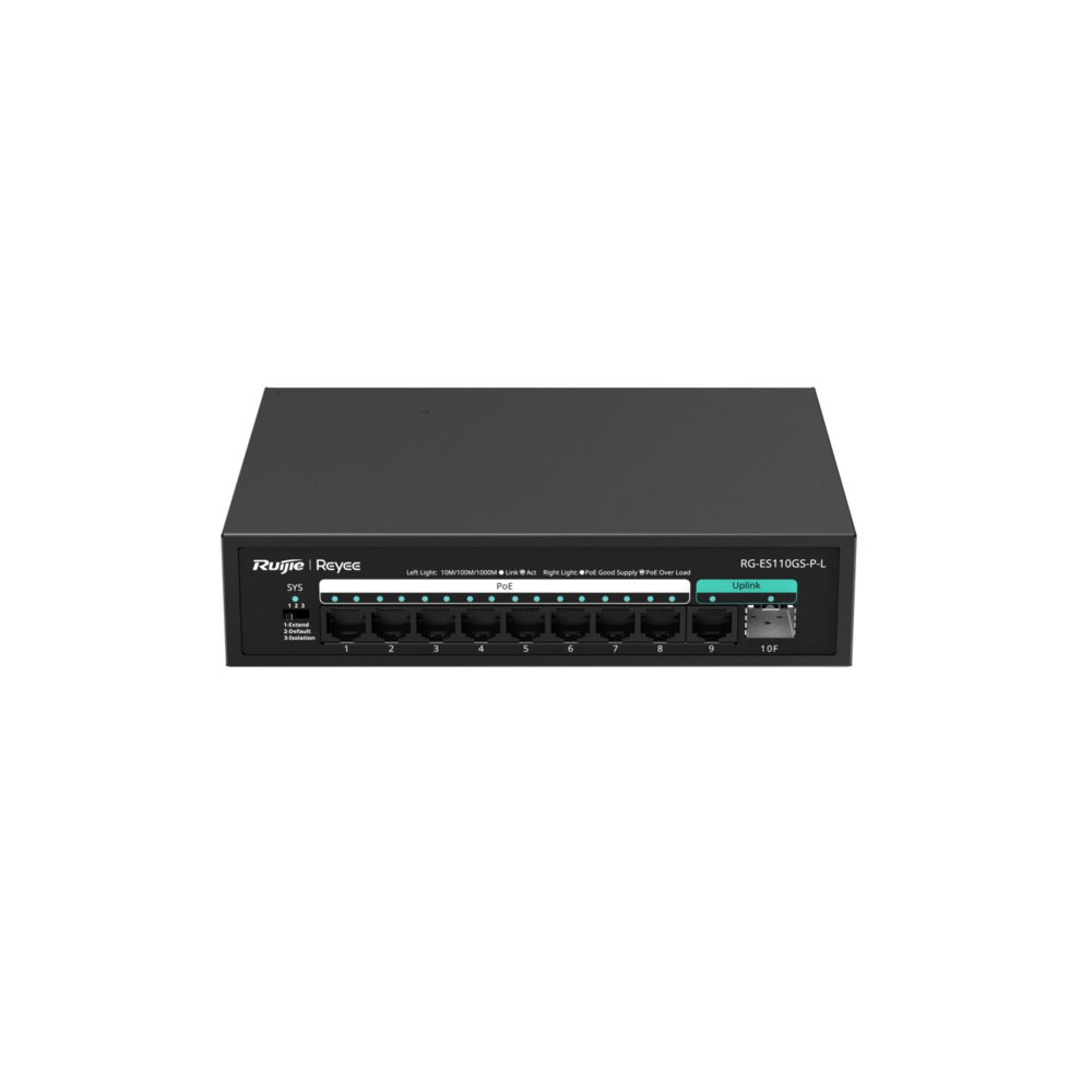 Switch POE gigabit 8+2 RG-ES110GS-P-L Reyee