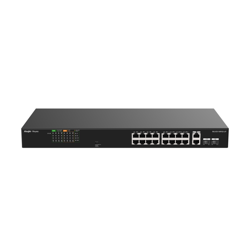 Switch POE 16+2 gigabit RG-ES118FGS-LP Reyee