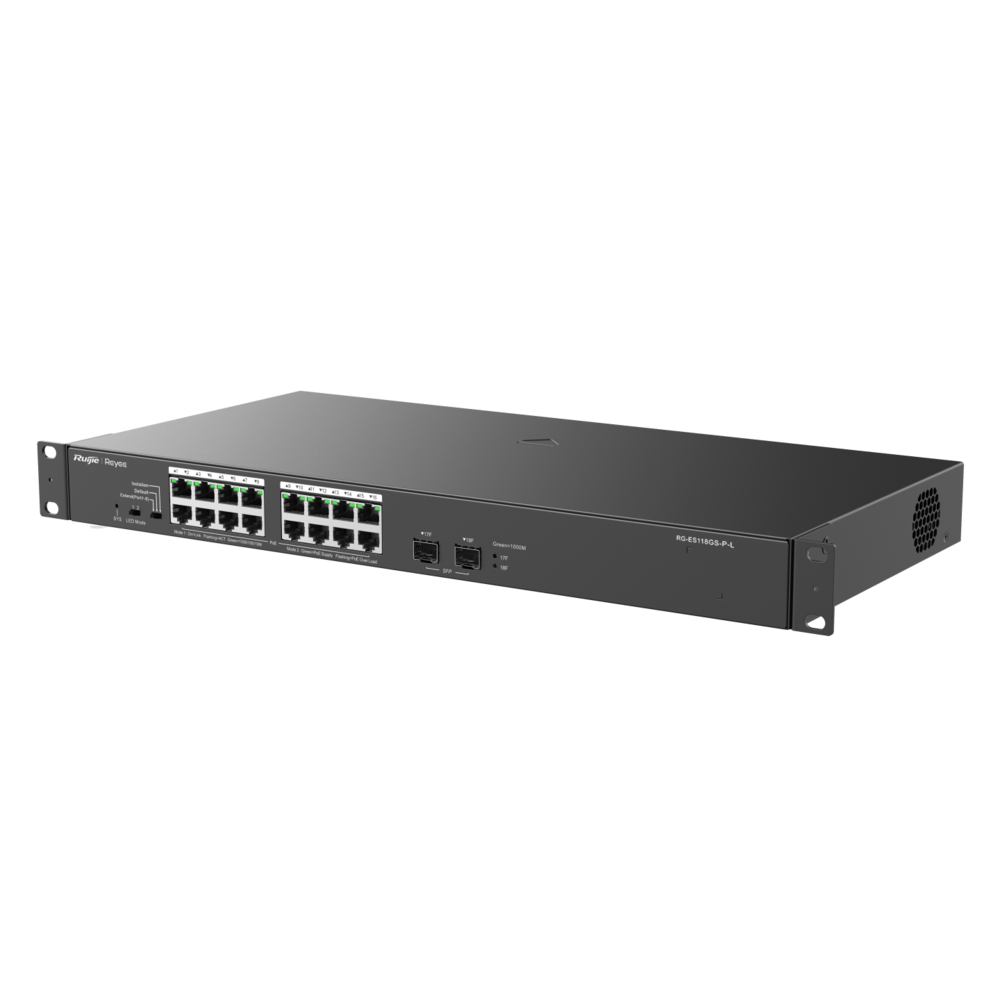 Switch POE gigabit 16+2 RG-ES118FGS-LP Reyee