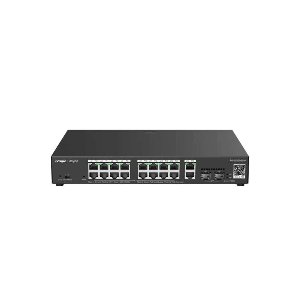 Switch POE zarządzalny 20-portowy gigabit RG-ES220GS-P Reyee