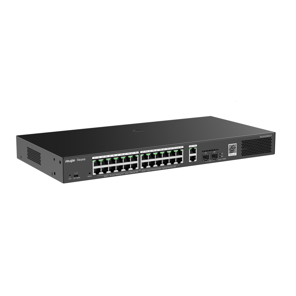 Switch POE zarządzalny 28-portowy gigabit RG-ES228GS-P Reyee