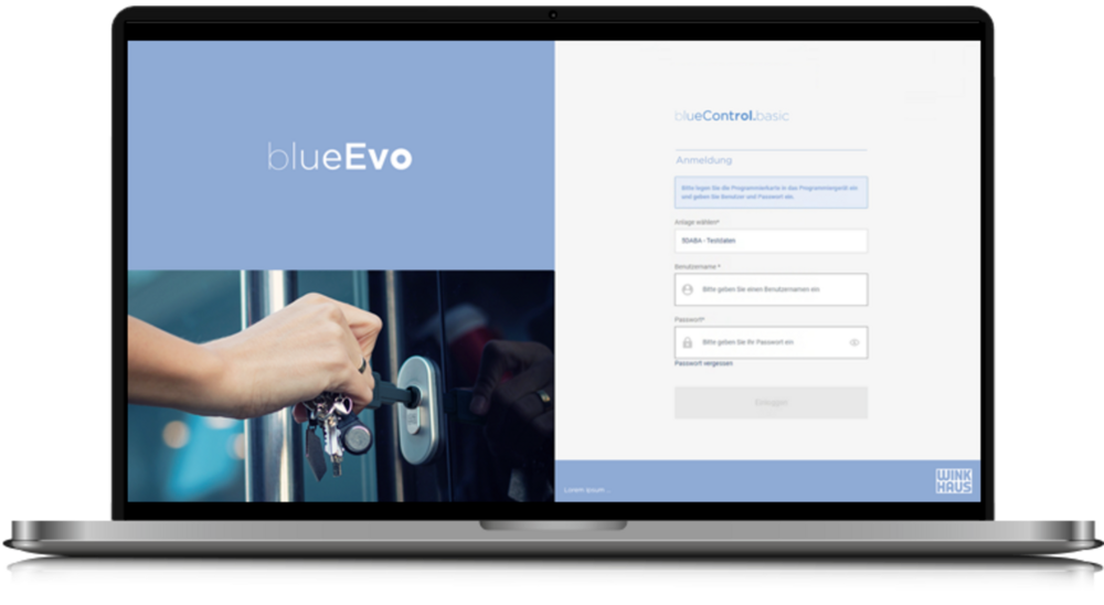 Oprogramowanie z czytnikiem i programatorem BE blueControl Advanced (300 kluczy, 100 punktów)