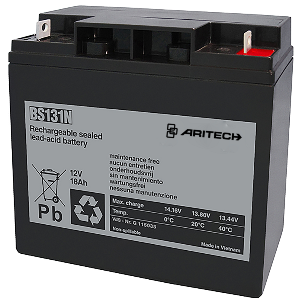 Akumulator bezobsługowy BS131N 12V 18 Ah Aritech