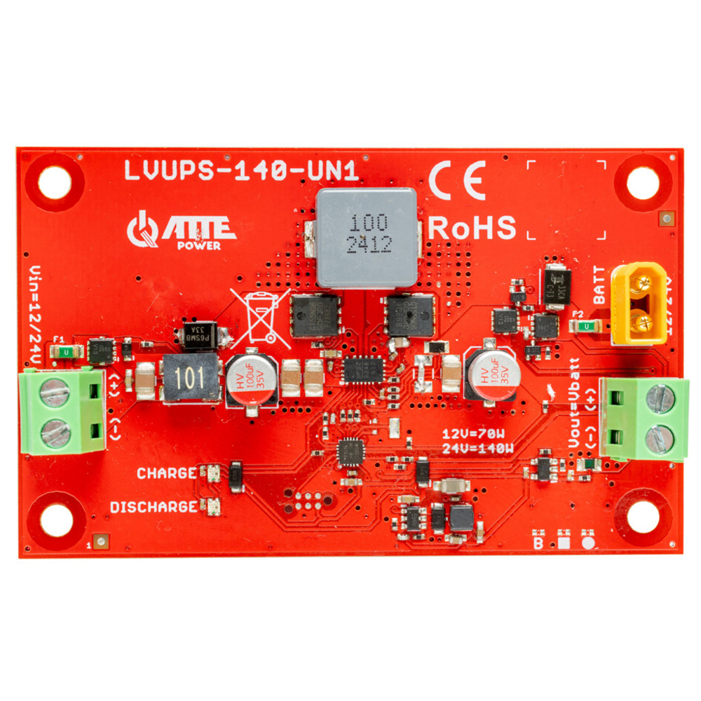 Uniwersalny moduł buforowy do instalacji samochodowej 12V/24V LVUPS-140-UN1-OF ATTE
