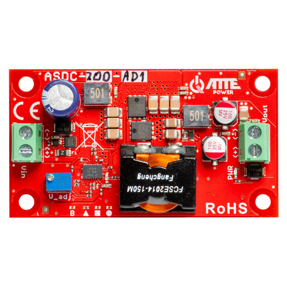 Przetwornica obniżająca napięcie z regulacją 5...24V 200W ASDC-200-AD1-OF ATTE