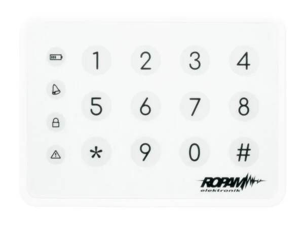 Klawiatura dotykowa strefowa, TK-4W natynkowa, biała, Ropam
