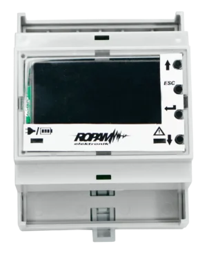 Panel LCD-HMI w obudowie, LCD-HMI-D4M na szynę DIN 4 moduły, Ropam