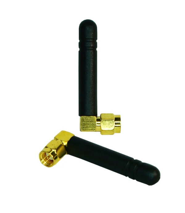 Antena GSM kątowa 90°, AT-GSM-MINI90 2,15dBi, 900/1800 Mhz, SMAm, Ropam