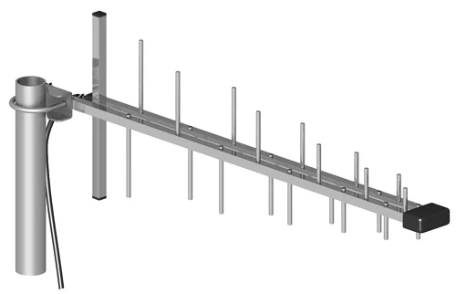 Antena GSM, AT-GSM-LOG 9dBi, 800/2100 MHz, SMAm, Ropam