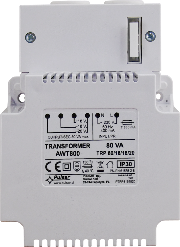 Transformator TRP80VA/16V/18V/20V AWT800 PULSAR