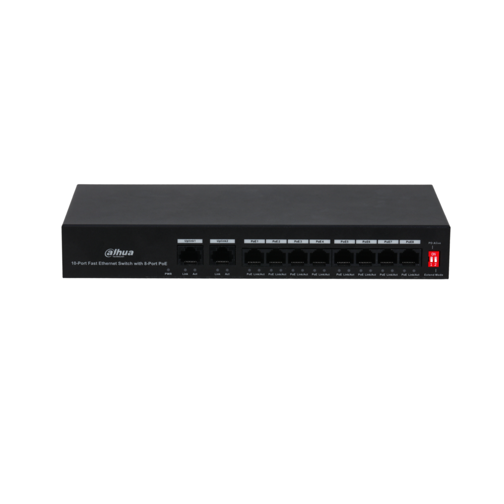 Switch PoE 8 portowy PFS3010-8ET-65 DAHUA