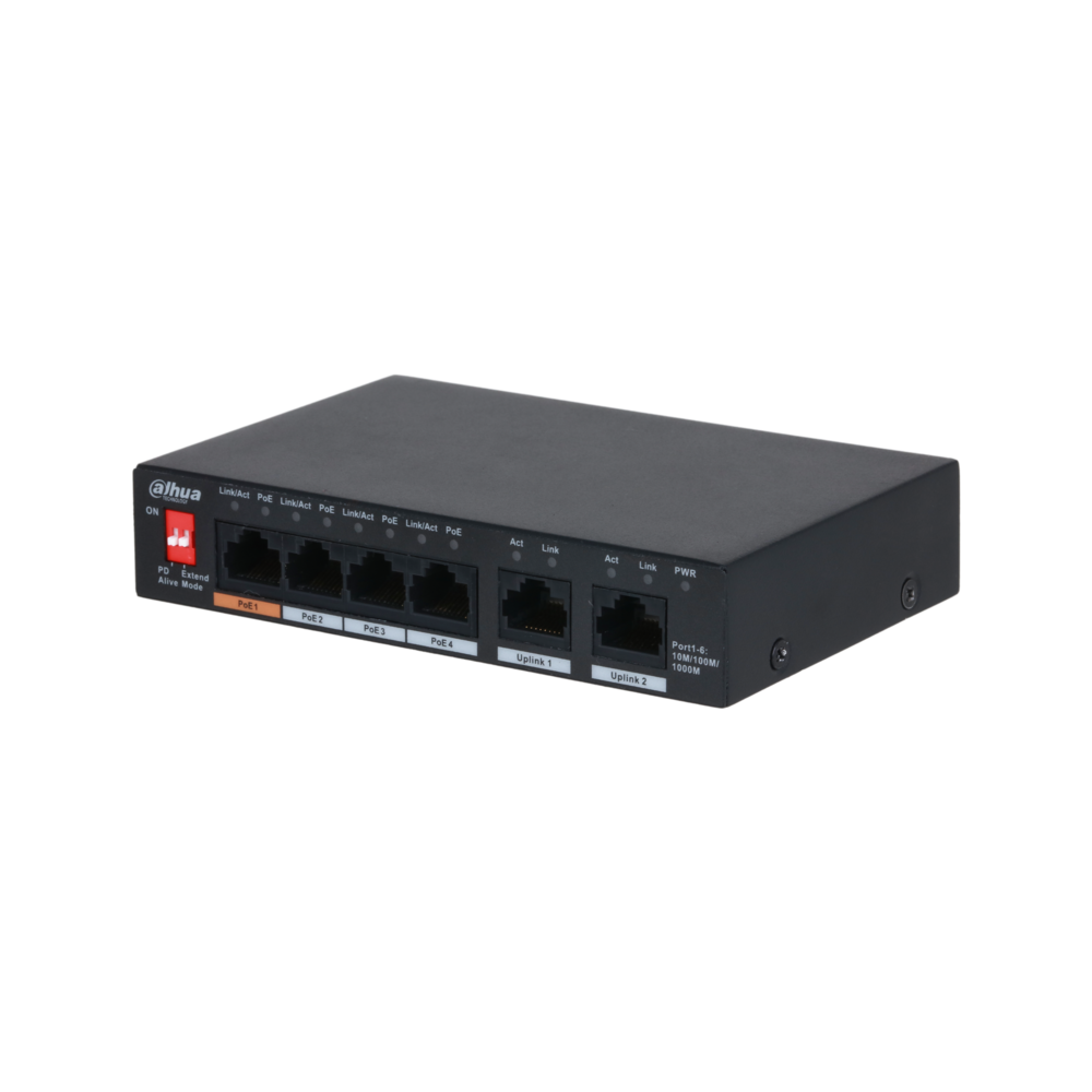 Switch gigabitowy 4 portowy PFS3006-4GT-60-V2 DAHUA