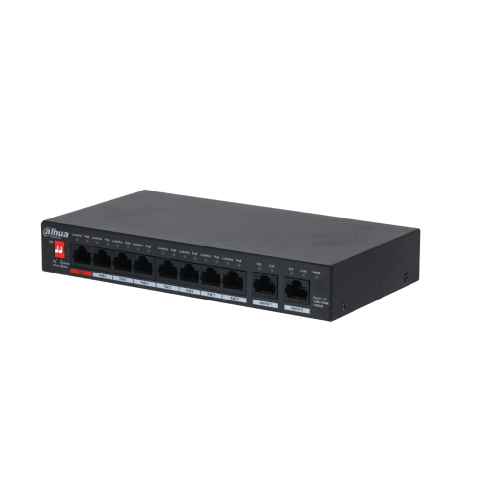 Switch gigabitowy 8 portowy PFS3010-8GT-96-V2 DAHUA