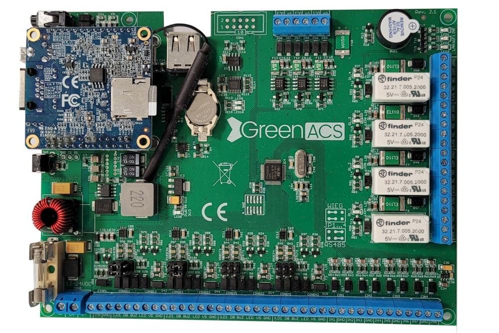 Kontroler dostępu na 4 czytniki WIFI/AUDIO GACS.K04 OSDP GREENACS