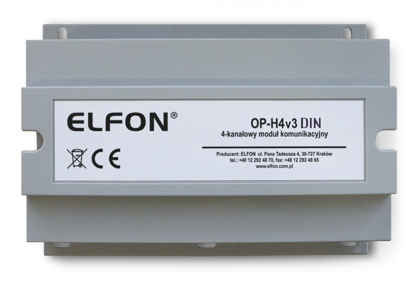 Moduł komunikacyjny OP-H4v4 DIN ELFON