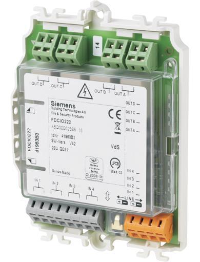 Moduł 4 wejścia / 4 wyjścia (4A / 250VAC) FDCIO222