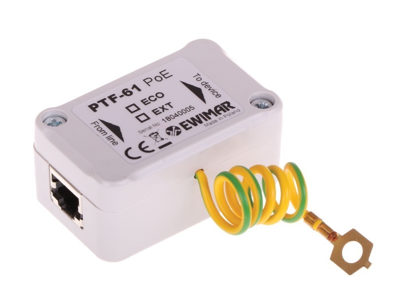 Zabezpieczenie gigabitowej sieci LAN PTF-61-EXT/POE