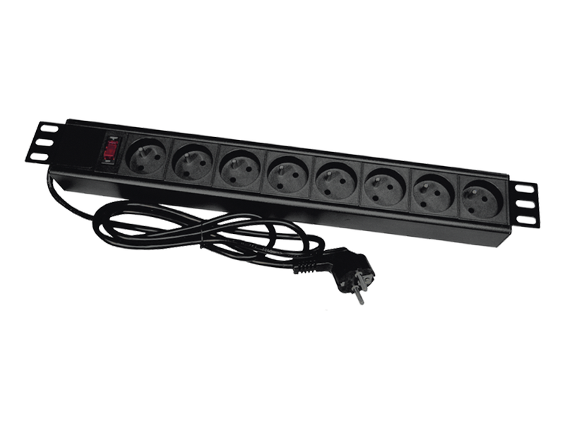 Listwa zasilająca 19" 8 gniazd PZ081U ALANTEC