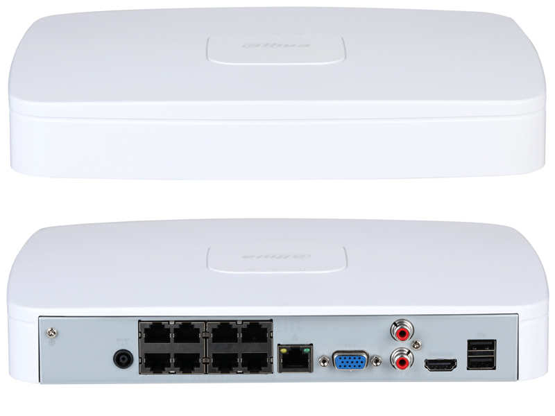 Rejestrator IP Dahua NVR4108-8P-EI obsługa 8 kamer IP, 8xPOE