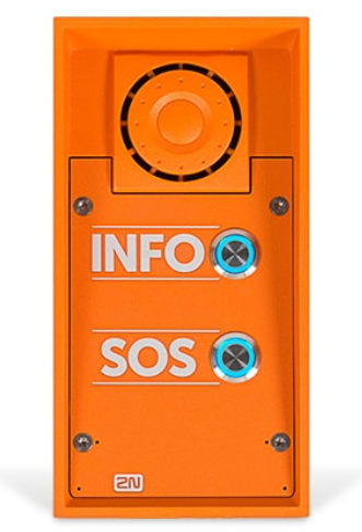 2N® IP Safety - czerwony przycisk awaryjny i głośnik 10W 9152101MW 2N
