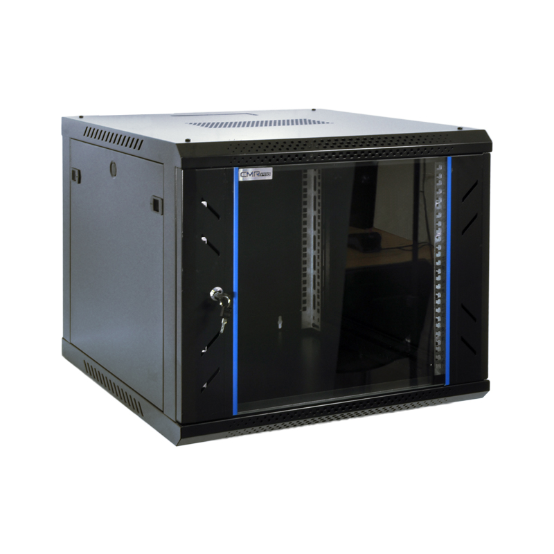 Szafa RACK 9U wisząca do złożenia CMR-CAB-09-600 (G) czarna