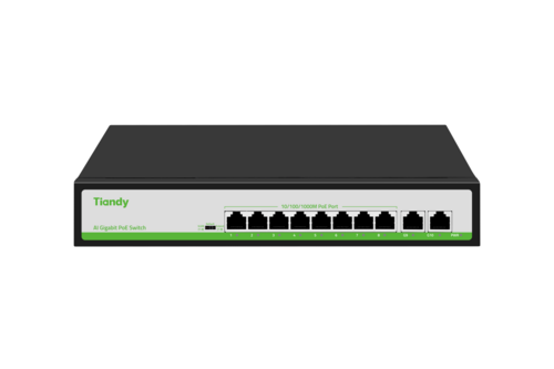 Switch POE 8 portowy Gigabit TC-P3S010 Spec:G/0820/AT/110 Tiandy