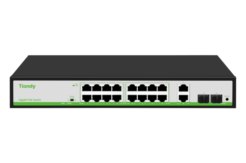 Switch POE 16 portowy Gigabit TC-P3S020 Spec:G/1622/AT/180 Tiandy