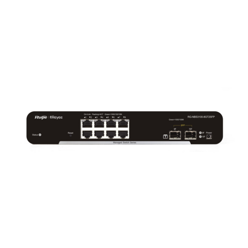 Switch zarządzalny 10-portowy gigabit, warstwa 2 RG-NBS3100-8GT2SFP Reyee