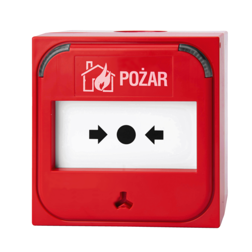 ROP czerwony wewnętrzny, adresowalny serii 3000, KE-DM3110RS18 ARITECH