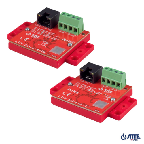 Zestaw do transmisji LAN 10/100Mbps po 2 żyłach ETH-2wire-A-SET ATTE