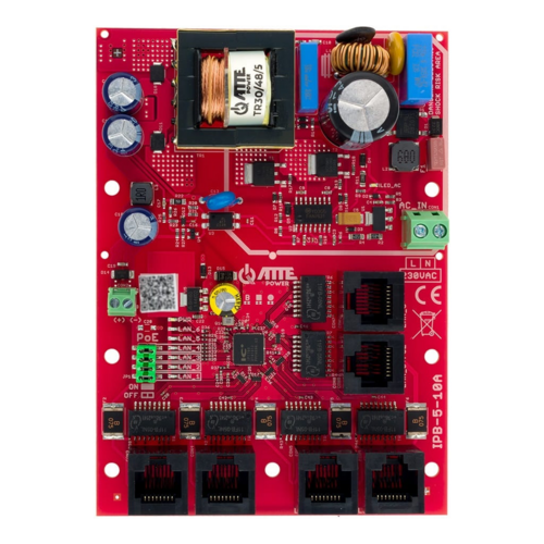 Switch PoE 6 portowy 10/100Mbps (5xPoE + 1xUplink), IPB-5-10A-OF ATTE