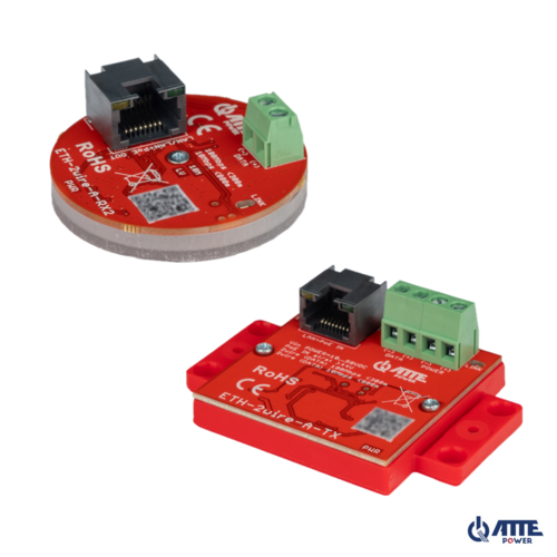 Zestaw do transmisji LAN 10/100Mbps po 2 żyłach ETH-2wire-A-SET2 ATTE