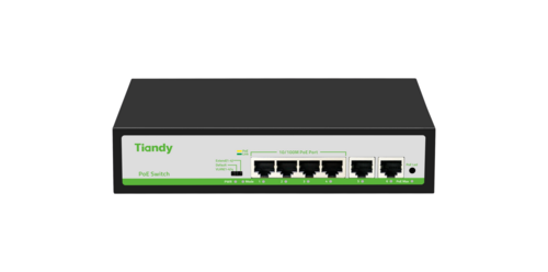 Switch Poe 4 portowy TC-P3S06 Spec:F/0420/AT/55 Tiandy