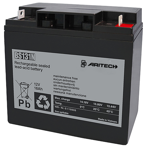 Akumulator bezobsługowy BS131N 12V 18 Ah Aritech