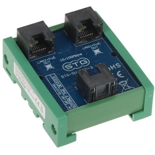 3 Portowy Switch PoE /Extender STG-SW-POE-3-110 STG