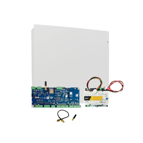 Zestaw systemu alarmowego, NeoLTE-IP-64-SET LTE + WiFi, 4 strefy, obudowa natynkowa, Ropam