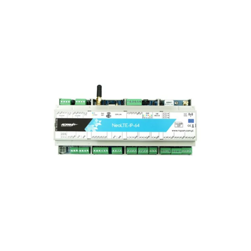 Centrala alarmowa, NeoLTE-IP-64-PS-D12M LTE + WiFi, z zasilaczem, obudowa DIN, Ropam