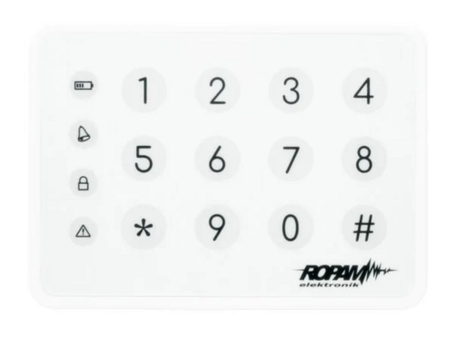 Klawiatura dotykowa strefowa, TK-4W natynkowa, biała, Ropam