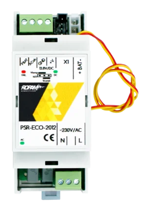 Zasilacz buforowy AC/DC, PSR-ECO-2012 12V/DC, 20W, DIN 2M, Ropam
