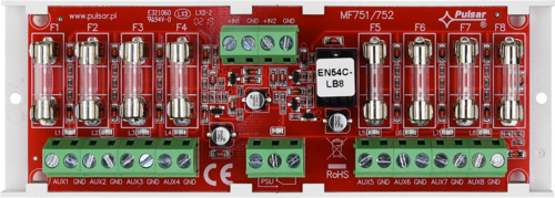 LB8/0,5A/FTA moduł bezpiecznikowy EN54C EN54C-LB8 PULSAR