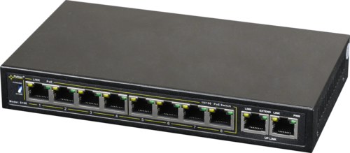 Switch PoE 10 portowy do 8 kamr IP S108 PULSAR