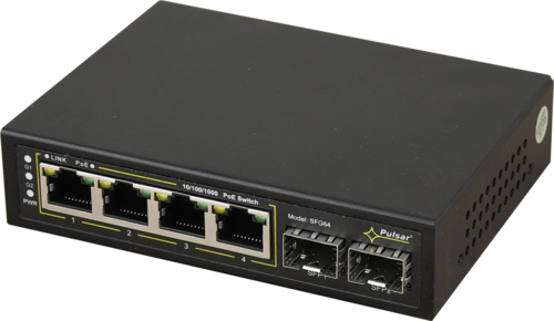 Switch PoE 6 portowy do 4 kamr IP SFG64 PULSAR