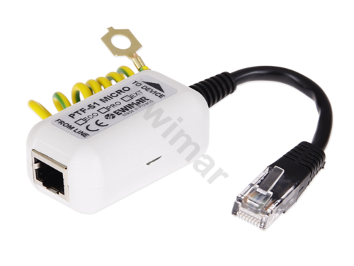 1-kanałowe zabezpieczenie przeciwprzepięciowe serii pro do systemów IP z ochroną PTF-51-PRO/POE/MICRO