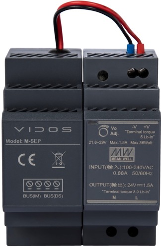 Zasilacz M-SEP/HDR-30-24 VIDOS